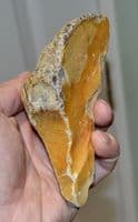 A large  Lower Paleolithic quadahedral flint hand axe, Kimbridge Pit, Hampshire (N73) SOLD