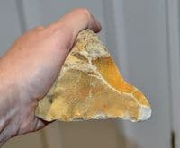 A large  Lower Paleolithic quadahedral flint hand axe, Kimbridge Pit, Hampshire (N73) SOLD