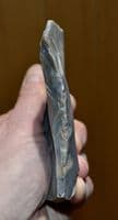 A large Palaeolithic (Neanderthal) flint flake knife tool, Lynford Quarry, Norfolk. SOLD