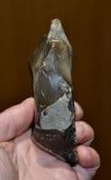 A large Paleolithic (Neanderthal) Ovate flake hand axe, Lynford Quarry, Norfolk. SOLD