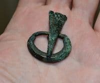 A large, pleasant and unusual Anglo Saxon / Viking period bronze buckle from Yorkshire. SOLD