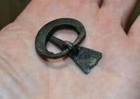 A large, pleasant and unusual Anglo Saxon / Viking period bronze buckle from Yorkshire. SOLD