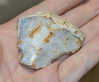 A large & pleasant Neolithic cortex backed flint scraper tool, Woodhenge, Salisbury Plain (N60) SOLD