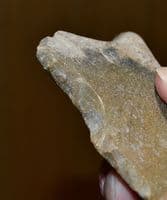 A large & pleasant Paleolithic (Neanderthal) Notched scraper tool , France.