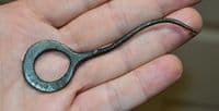 A large, rare and excellent, Late Bronze age to Early Iron Age bronze ring headed 