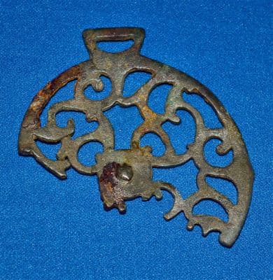 A large, rare and impressive Roman Military Bronze Phalera (Military Breastplate medallion) from London. SOLD
