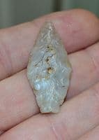 A large & superb Late Neolithic / Early Bronze Age Lozenge shaped point, Cheddar, Somerset.  SOLD