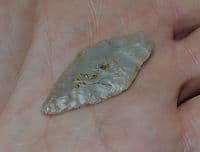 A large & superb Late Neolithic / Early Bronze Age Lozenge shaped point, Cheddar, Somerset.  SOLD