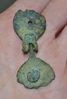 A large & unusual Medieval bronze horse pendant & hanger, Norfolk. SOLD