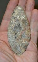 A large & very finely worked Neolithic / Pre-Dynastic Egyptian  flint Leaf shaped knife  (EG5) SOLD