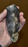 A large & very nicely worked Neolithic flint axe, Holme Beach, North Norfolk.