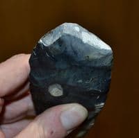 A large & very nicely worked Neolithic flint axe, Holme Beach, North Norfolk.