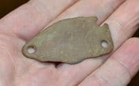 A Late Anglo Saxon / Viking bronze Stirrup mount, Norfolk.