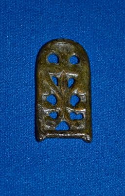 A lovely quality Viking bronze openwork strap end from Yorkshire. SOLD