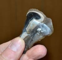 A most attractive Neolithic tri-sided flint scraper / knife, River Orwell, Ipswich, Suffolk. SOLD