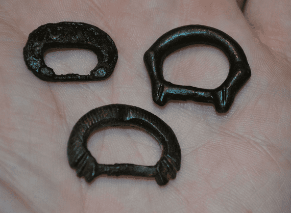 A nice group of 3 assorted Late Norman to Early Medieval Buckles found in North Yorkshire. SOLD