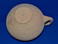 A nice large Roman buff terracotta single handled Drinking Cup excavated in London, c.1939, Full Provenance. SOLD