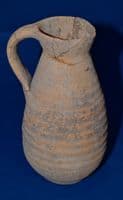 A nice large Roman buff terracotta single handled Wine Jug excavated in London, c.1939, Full Provenance. SOLD