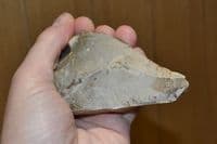 A nice Lower Palaeolithic Unifacial flint hand axe, Overstrand, Norfolk.