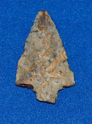 A nice Neolithic flint Barbed and Tanged arrowhead from Sussex. SOLD