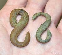 A nice pair of Tudor period bronze 