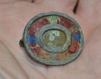 A nice Roman Oval Enamelled plate brooch, Oxfordshire. SOLD