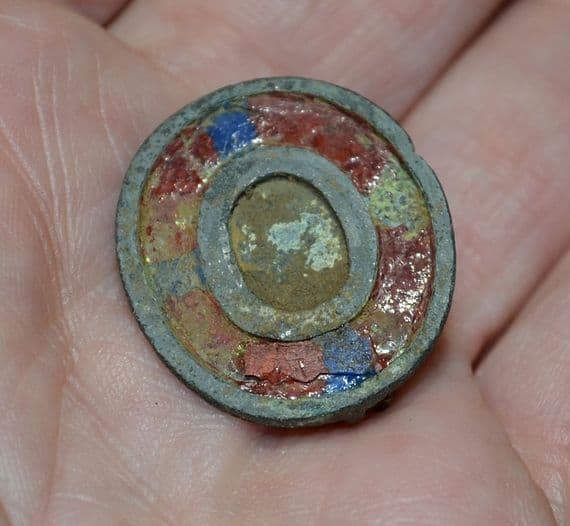 A nice Roman Oval Enamelled plate brooch, Oxfordshire. SOLD