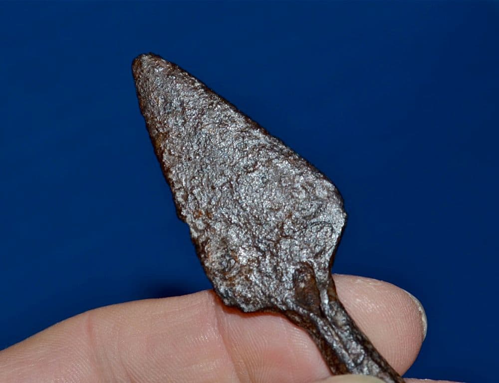 A nice Roman socketed Iron arrowhead SOLD