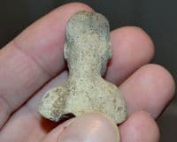 A nicely detailed Pre-colombian South American terracotta bust from a votive figurine, Mexico  SOLD