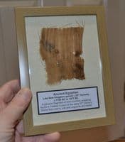 A nicely framed segment of linen wrapping from an Ancient Egyptian Mummy, SOLD