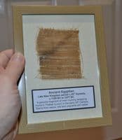 A nicely framed segment of linen wrapping from an Ancient Egyptian Mummy, SOLD