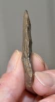 A nicely worked Neolithic leaf shaped flint spear head from Botley, Hants.
