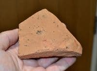 A pair of large Roman terracotta roof tile fragments, Villa Site, Gloucester. SOLD
