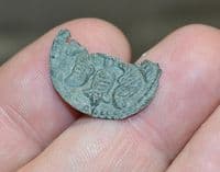 A pair of ornate and scarce Early Byzantine bronze 