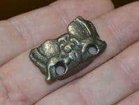 A partial Viking bronze Stirrup mount featuring two Dragons, River Thames, London. SOLD