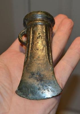 A particulary large and excellent quality Late Bronze age bronze socketed axe head from Downham Market, Norfolk. SOLD