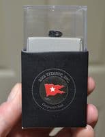 A piece of coal recovered from the wreck of the Titanic in display box (K10) SOLD