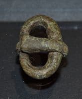 A pleasant and robust Early Anglo Saxon bronze buckle with pin, Oxfordshire. SOLD