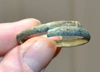 A pleasant Bronze Age Childs bronze spiral bracelet, Germany SOLD