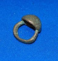 A pleasant Celtic bronze domed horse harness strap mount, British. SOLD
