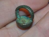 A pleasant Celtic bronze domed horse harness strap mount, British. SOLD