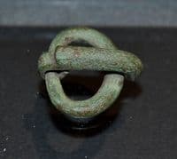 A pleasant Early Anglo Saxon bronze buckle with pin, Oxfordshire.