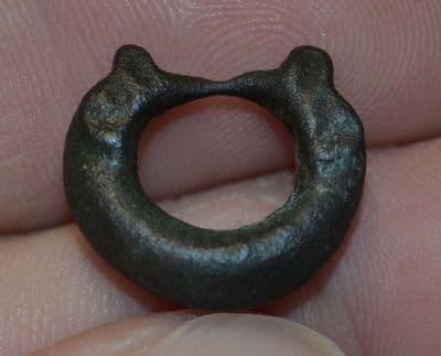 A pleasant Early Anglo Saxon Zoomorphic bronze buckle from Norfolk. SOLD