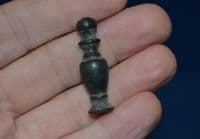 A pleasant Georgian period turned solid bronze Pipe tamper. SOLD