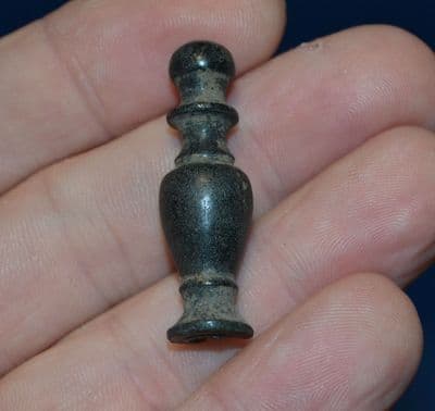 A pleasant Georgian period turned solid bronze Pipe tamper. SOLD