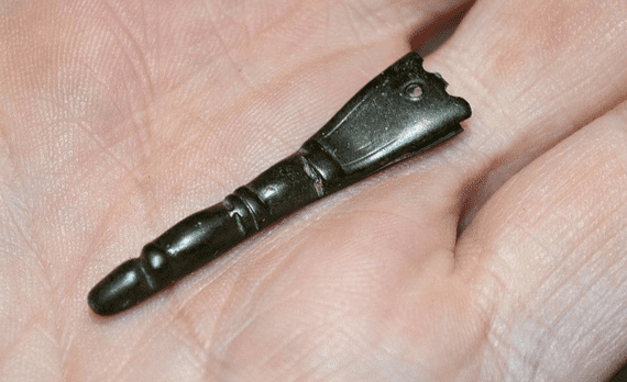 A pleasant Late Anglo Saxon bronze Zoomorphic strap end, found Cambridgeshire SOLD