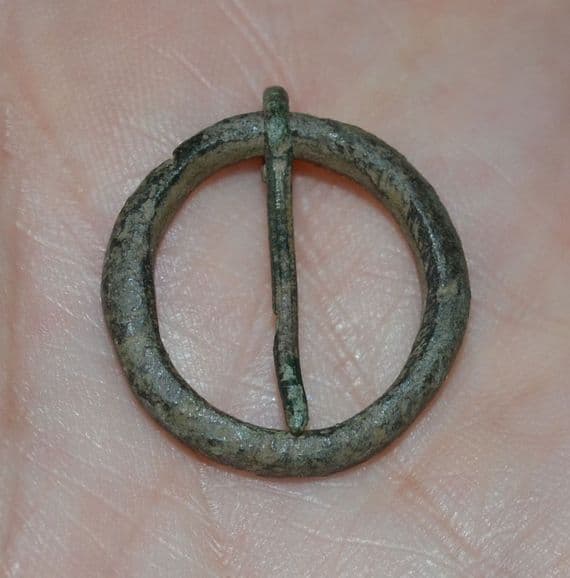 A pleasant Medieval Annular bronze Brooch complete with pin, Yorkshire. SOLD