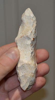 A pleasant Mesolithic Portland Chert flaked hand pick, Portland Bill, Dorset (N25) SOLD