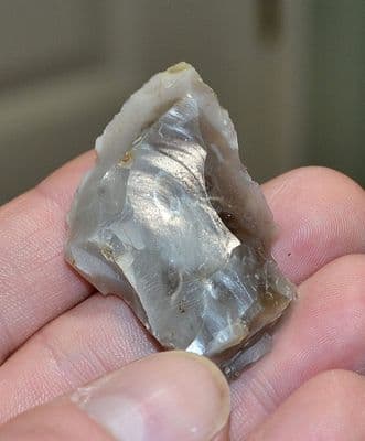 A pleasant Neolithic Assymetric flint Spear point, Avon Valley, Fordingbridge, Hants. SOLD