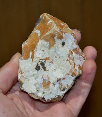 A pleasant Paleolithic Mousterian bifacial Ovate hand axe, Overstrand, Norfolk. SOLD
